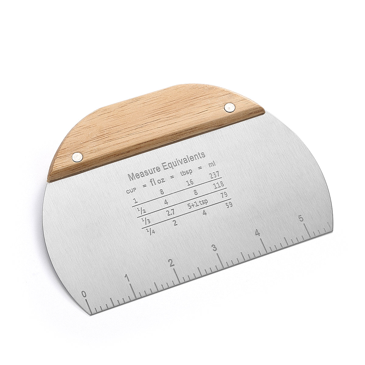 Wood-Handled Metal Bench Scraper