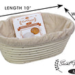 Load image into Gallery viewer, Premium Oval Banneton Basket with Liner