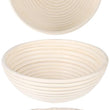 Load image into Gallery viewer, Premium Round Bread Banneton Basket with Liner (Set of 2 - 9&quot; Round Baskets)
