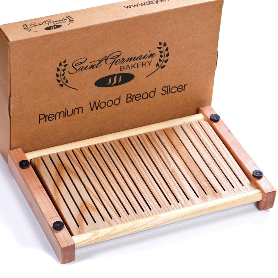Premium Solid Wood Bread Slicer Board