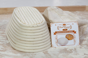 Special Premium Oval Banneton Basket with Liner - Limit 1 - Click For Details