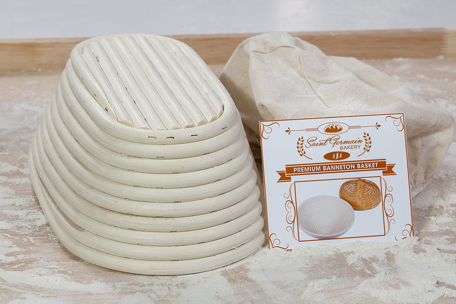 Special Premium Oval Banneton Basket with Liner - Limit 1 - Click For Details